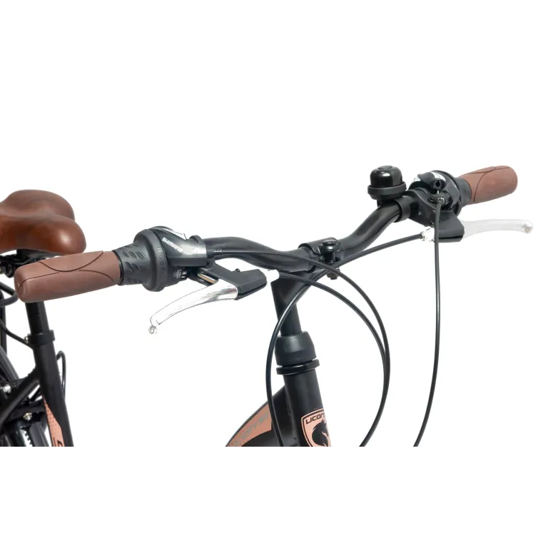 Rower Miejski Damski Męski 28 Rev Stopka Bagażnik Światła Dzwonek Błotniki