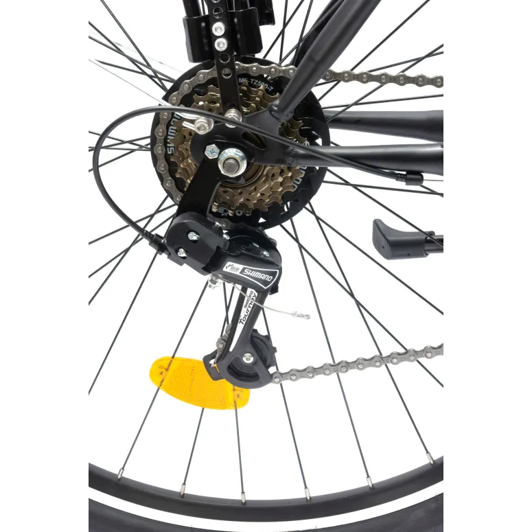 Rower Miejski Damski Męski 28 Rev Stopka Bagażnik Światła Dzwonek Błotniki