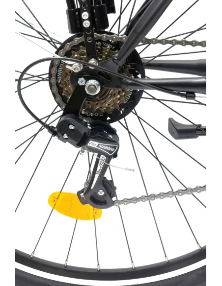 Rower Miejski Damski Męski 28 Rev Stopka Bagażnik Światła Dzwonek Błotniki