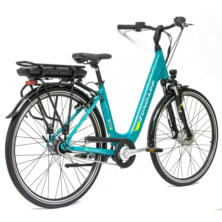 Rower Elektryczny Damski Miejski Koła 28" SHIMANO Nexus 250 W LCD Aplikacja