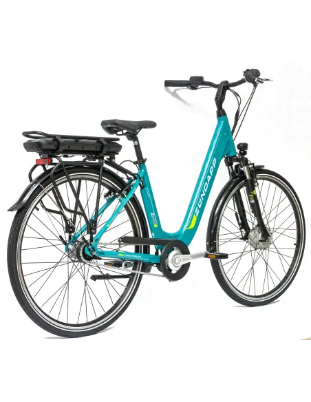 Rower Elektryczny Damski Miejski Koła 28" SHIMANO Nexus 250 W LCD Aplikacja