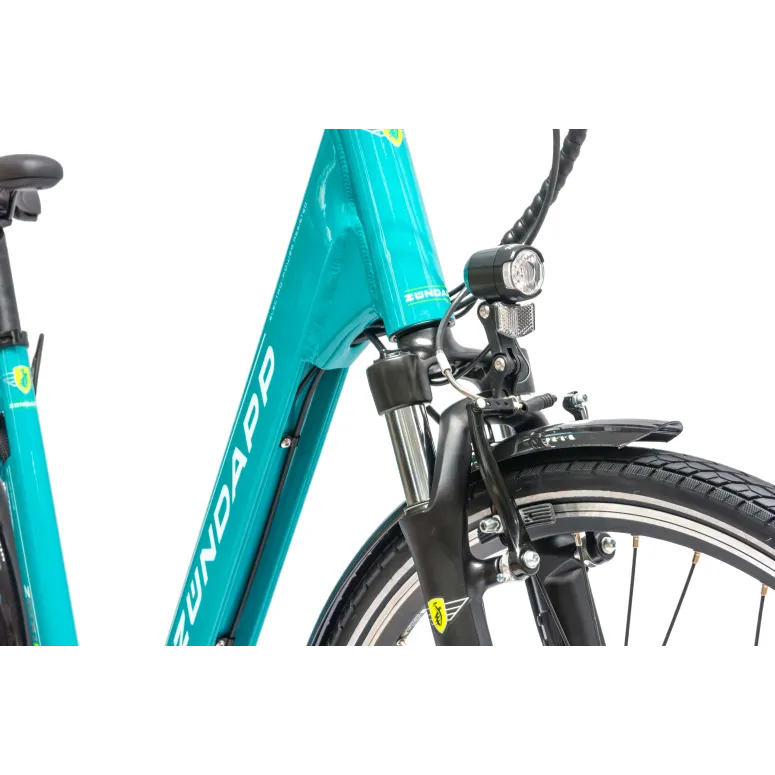 Rower Elektryczny Damski Miejski Koła 28" SHIMANO Nexus 250 W LCD Aplikacja