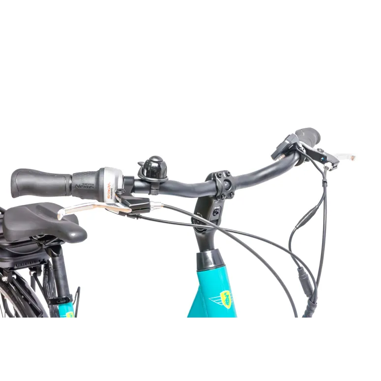 Rower Elektryczny Damski Miejski Koła 28" SHIMANO Nexus 250 W LCD Aplikacja