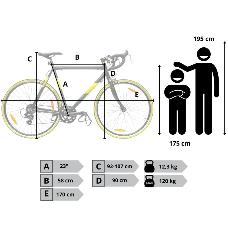 Rower Męski Szosowy 28" SHIMANO Alu Dzwonek Odblaski Kolarzówka Baranek