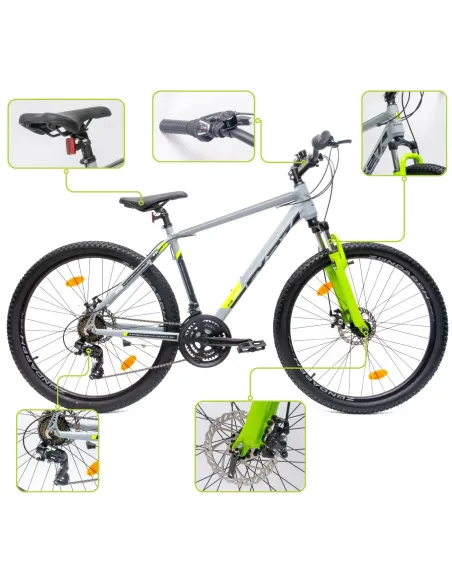 Rower Męski Górski 27,5" SHIMANO Tarcze Amory Aluminium Stopka Dzwonek MTB