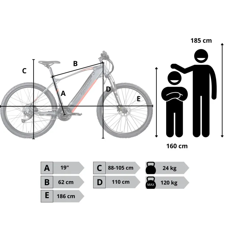 Elektryczny Rower Górski 27,5 Hydraulika Aluminium Damski Męski Wspomaganie