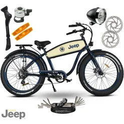 Rower Elektryczny Damski Męski Fatbike 26" SHIMANO Altus 250W Tarcze Alu