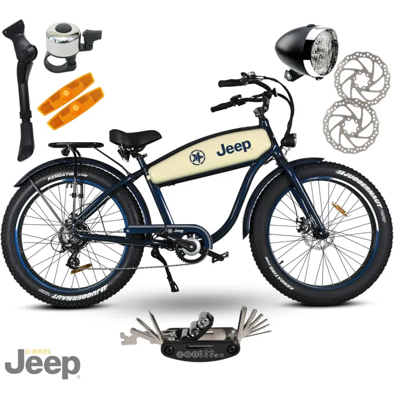 Rower Elektryczny Damski Męski Fatbike 26" SHIMANO Altus 250W Tarcze Alu