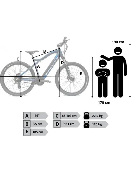 Elektryczny Rower Górski Męski Damski MTB ALU 27,5 Hydraulika Stopka