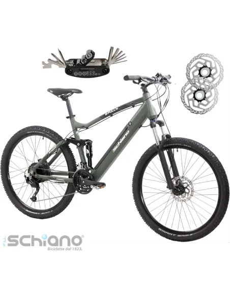 Elektryczny Rower Górski 27,5 Damski Męski Tarcze Cyngle Amortyzacja Full