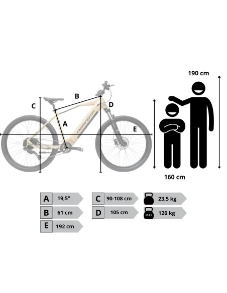 Rower Elektryczny Górski Damski Męski 29" SHIMANO Cues Aplikacja 2025 LCD