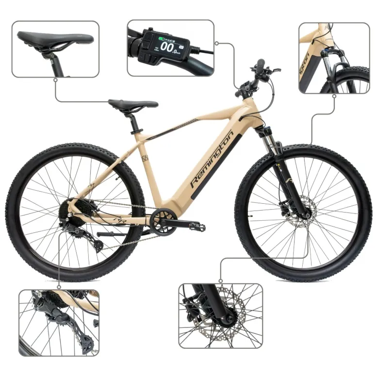 Rower Elektryczny Górski Damski Męski 29" SHIMANO Cues Aplikacja 2025 LCD