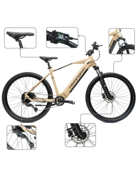 Rower Elektryczny Górski Damski Męski 29" SHIMANO Cues Aplikacja 2025 LCD