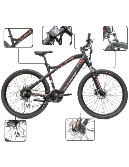 Rower Elektryczny Górski Damski Męski 27,5" Górski MTB 250W 36V Wspomaganie Tarcze