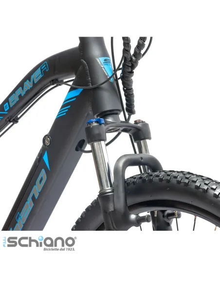 Rower Elektryczny Męski Damski Górski 27,5" MTB 250W Amortyzacja Tarcze LED