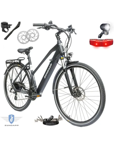 Rower Elektryczny Damski Męski Trekkingowy 28 250W Shimano Hydraulika ALU