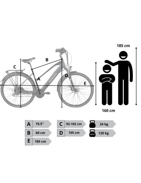 Rower Elektryczny Damski Męski Trekkingowy 28 250W Shimano Hydraulika ALU