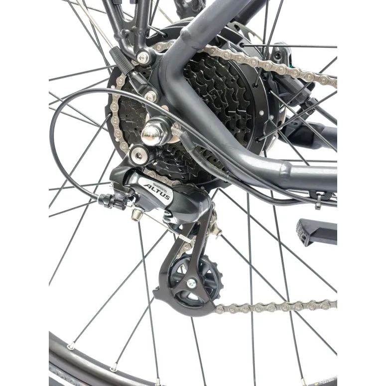 Rower Elektryczny Damski Męski Trekkingowy 28 250W Shimano Hydraulika ALU