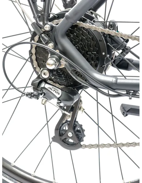 Rower Elektryczny Damski Męski Trekkingowy 28 250W Shimano Hydraulika ALU