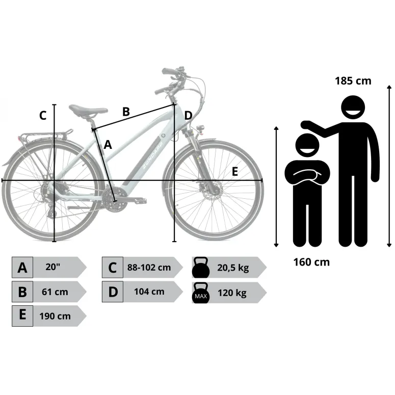 Trekkingowy Rower Elektryczny 28 Hydraulika Alu Wspomaganie Światła Stopka