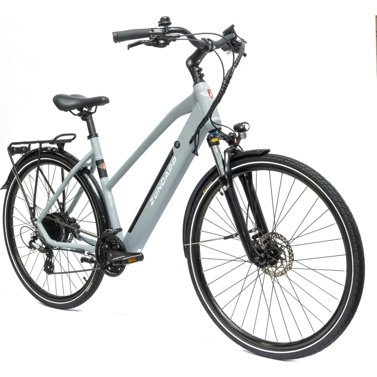 Trekkingowy Rower Elektryczny 28 Hydraulika Alu Wspomaganie Światła Stopka