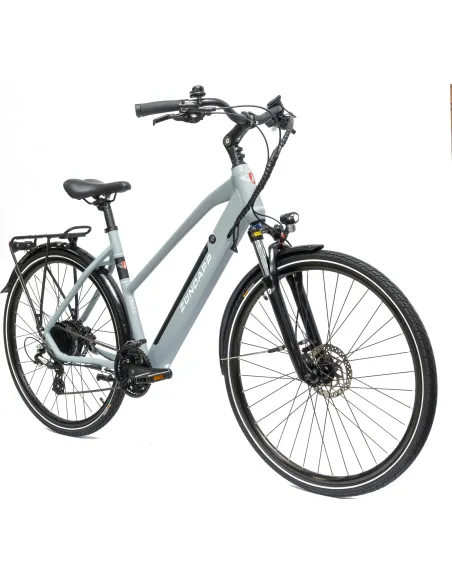 Trekkingowy Rower Elektryczny 28 Hydraulika Alu Wspomaganie Światła Stopka