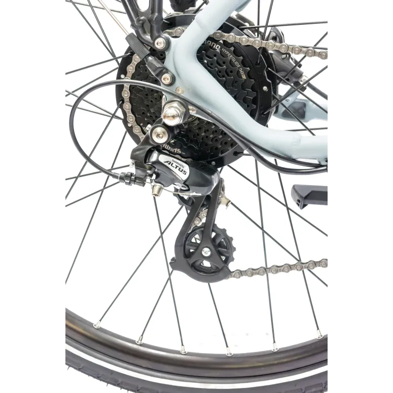 Trekkingowy Rower Elektryczny 28 Hydraulika Alu Wspomaganie Światła Stopka