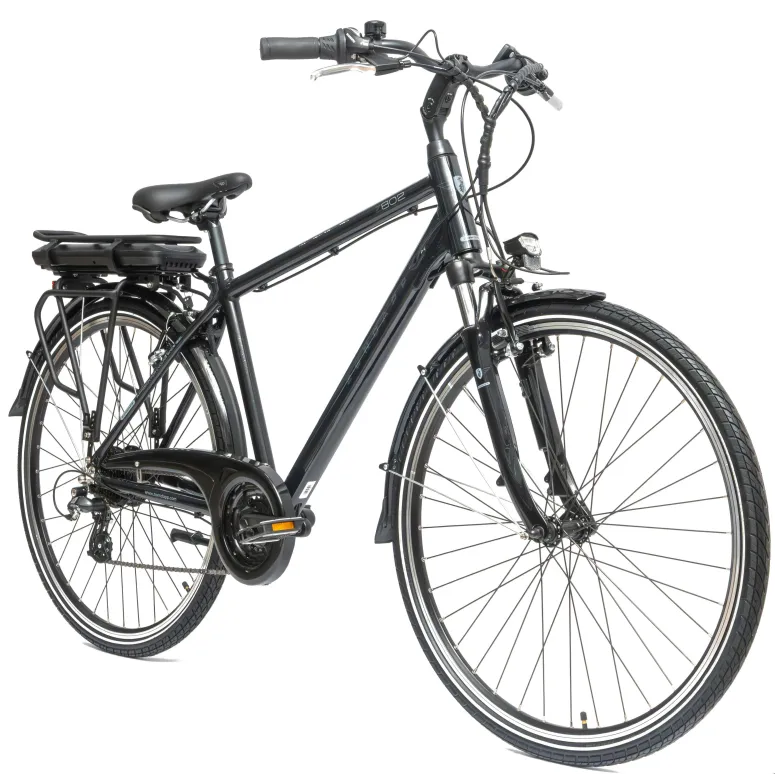 Elektryczny Rower Męski 28 Alu Trekkingowy Wspomaganie Revo Światła Dzwonek