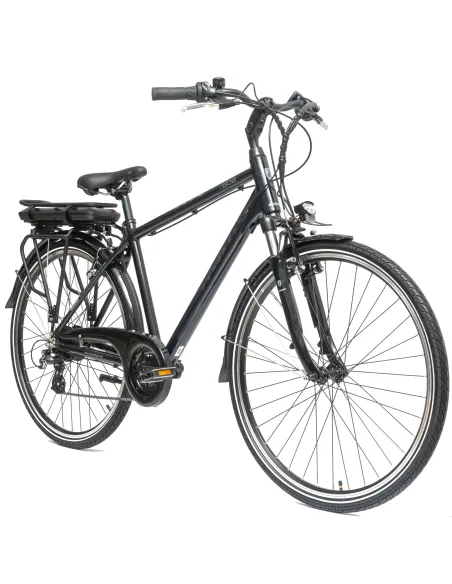 Elektryczny Rower Męski 28 Alu Trekkingowy Wspomaganie Revo Światła Dzwonek