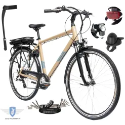 Rower Elektryczny Męski Trekkingowy 28" SHIMANO 2025 Aluminium 250 W LCD