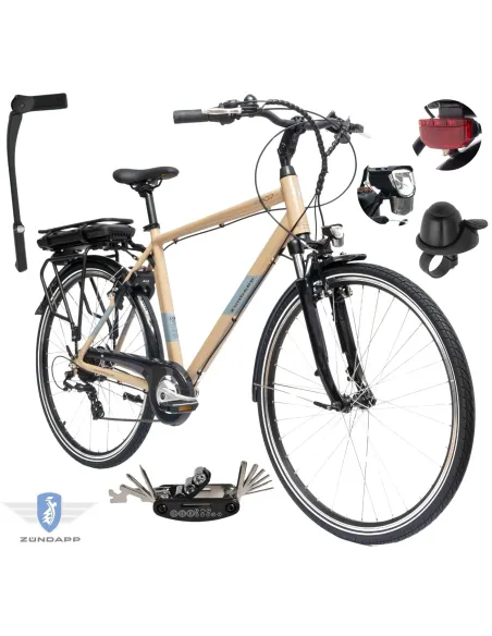 Rower Elektryczny Męski Trekkingowy 28" SHIMANO 2025 Aluminium 250 W LCD