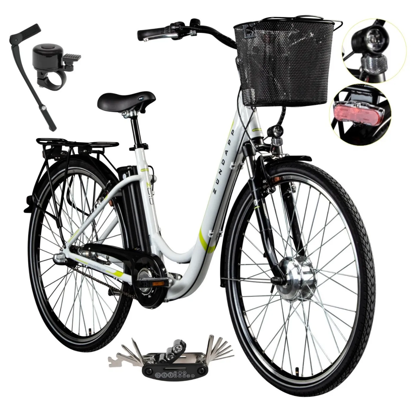 Elektryczny Rower Miejski 28 Nexus 3 Aluminium 10,4 Ah Wspomaganie 5 Trybów