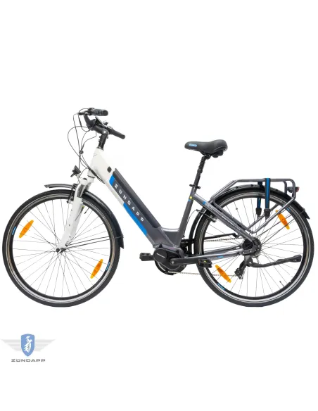 Rower Elektryczny Damski Miejski 28 Aluminium 250 W Amortyzacja LCD SHIMANO