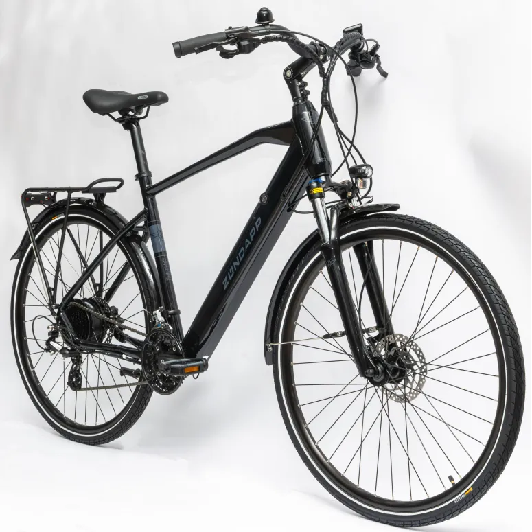 Elektryczny Rower Trekkingowy Męski 28 Hydraulika ALU Wspomaganie Cyngle