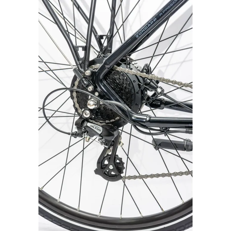 Elektryczny Rower Trekkingowy Męski 28 Hydraulika ALU Wspomaganie Cyngle