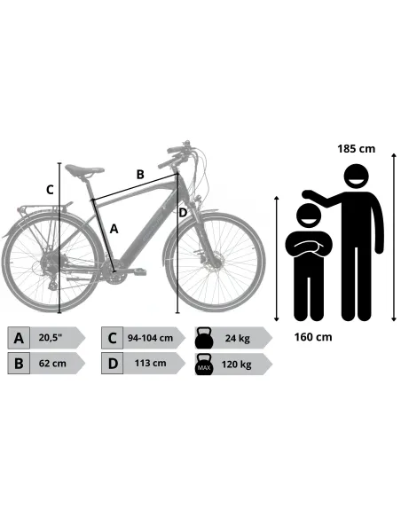 Elektryczny Rower Trekkingowy Męski 28 Hydraulika ALU Wspomaganie Cyngle