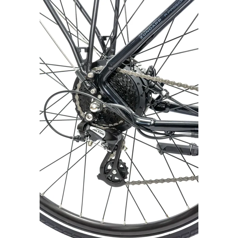 Elektryczny Rower Trekkingowy Męski 28 Hydraulika ALU Wspomaganie Cyngle