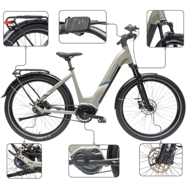 Rower Elektryczny Damski Trekkingowy 27,5" SHIMANO Nexus 2025 Aplikacja LCD