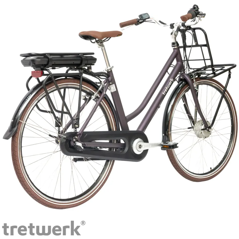 Rower Elektryczny Damski Miejski 28" SHIMANO Nexus 250 W LED Oświetlenie