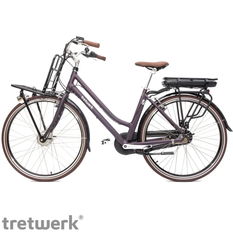 Rower Elektryczny Damski Miejski 28" SHIMANO Nexus 250 W LED Oświetlenie