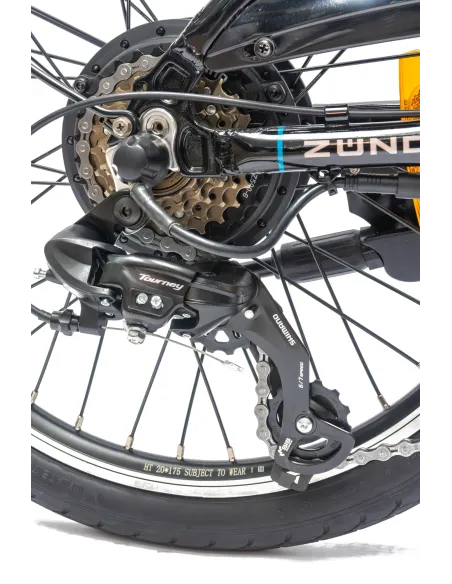 Elektryczny Rower Składany 20 Alu Wspomaganie Dzwonek Oświetlenie Bagażnik