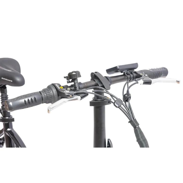 Elektryczny Rower Składany 20 Alu Wspomaganie Dzwonek Oświetlenie Bagażnik