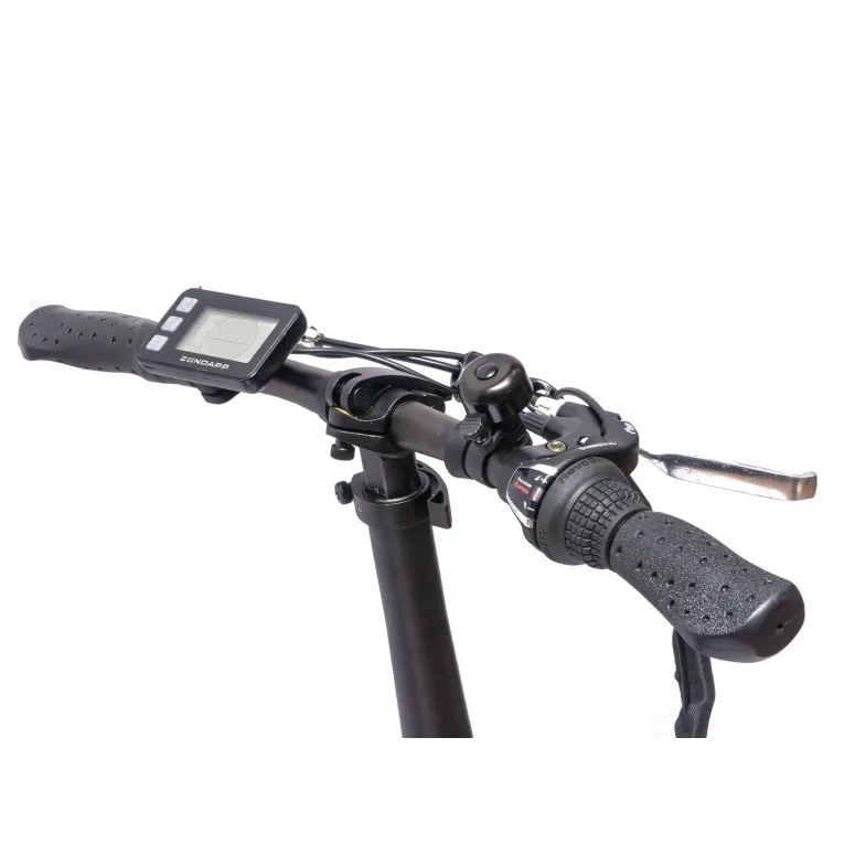 Elektryczny Rower Składany 20 Alu Wspomaganie Dzwonek Oświetlenie Bagażnik