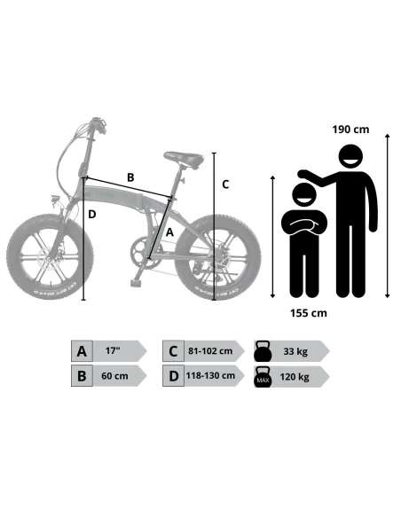 Rower Elektryczny Składany Fat 20 ALU 250W Wspomaganie Męski Damski Shimano
