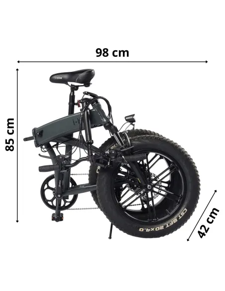 Rower Elektryczny Składany Fat 20 ALU 250W Wspomaganie Męski Damski Shimano