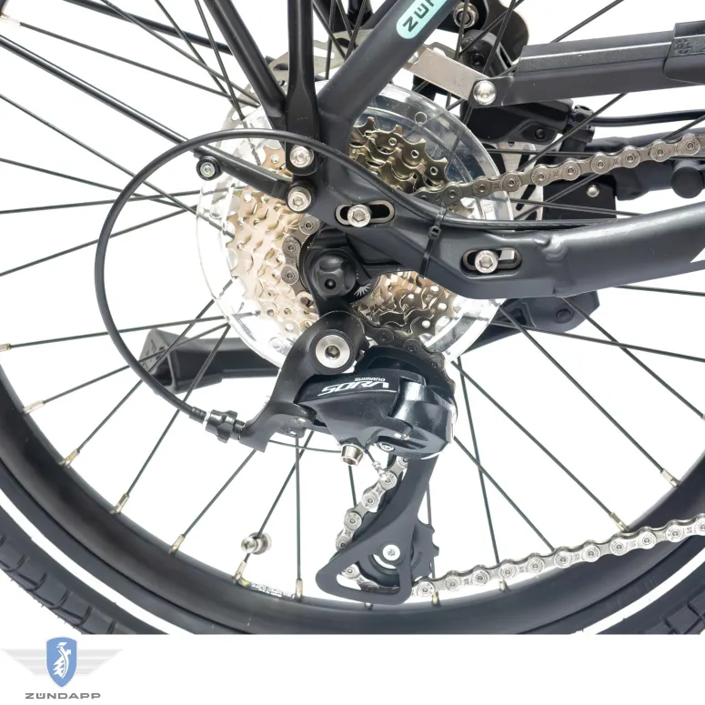 Rower Elektryczny Damski Męski Składany 20" BOSCH 250 W LCD Składak SHIMANO