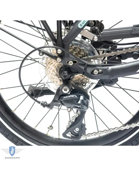 Rower Elektryczny Damski Męski Składany 20" BOSCH 250 W LCD Składak SHIMANO