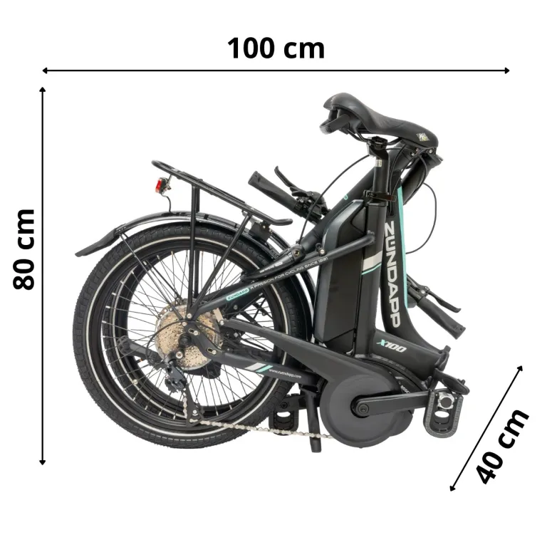 Rower Elektryczny Męski Damski Składany 20 SHIMANO Sora Składak 250 W BOSCH