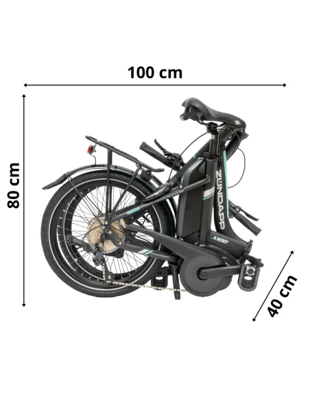 Rower Elektryczny Męski Damski Składany 20 SHIMANO Sora Składak 250 W BOSCH