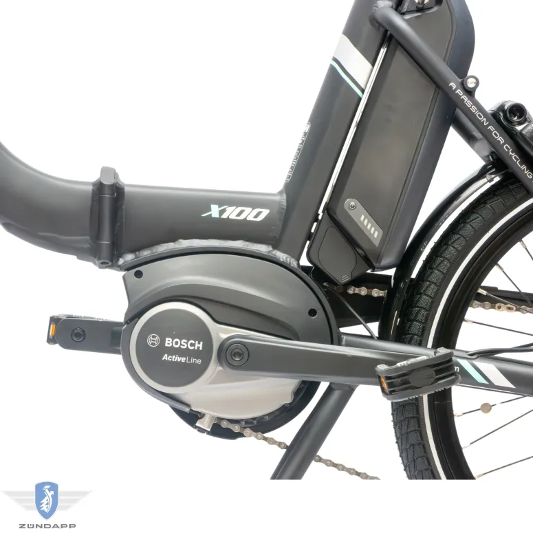 Rower Elektryczny Męski Damski Składany 20 SHIMANO Sora Składak 250 W BOSCH